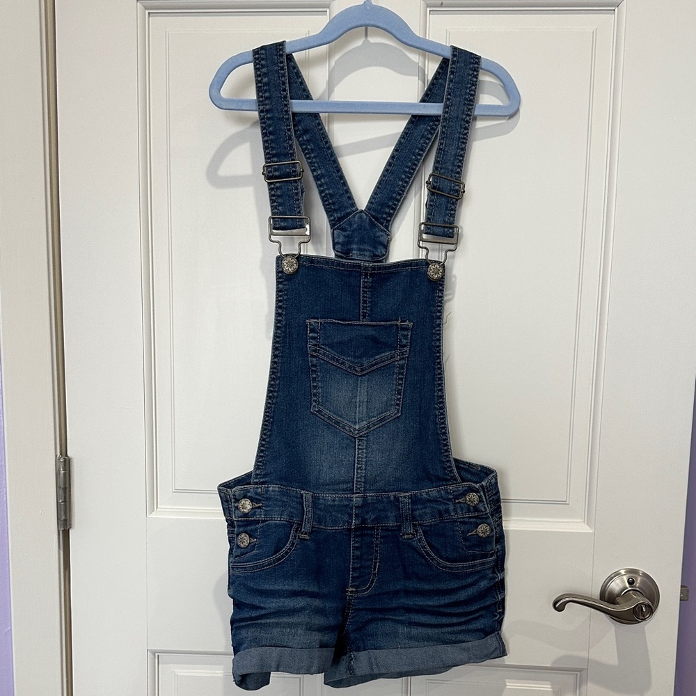 Blue Spice Denim Overalls with Buckle Straps